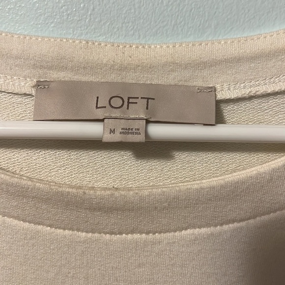 Loft Striped Embroidered Knit Dress Size M - Picture 3 of 6